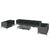 9 Piece Garden Lounge Set with Cushions Poly Rattan Dark Grey