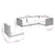 5 Piece Garden Lounge Set with Cushions Poly Rattan Dark Grey