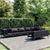 8 Piece Garden Lounge Set with Cushions Poly Rattan Dark Grey
