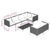8 Piece Garden Lounge Set with Cushions Poly Rattan Dark Grey