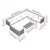 11 Piece Garden Lounge Set with Cushions Poly Rattan Dark Grey