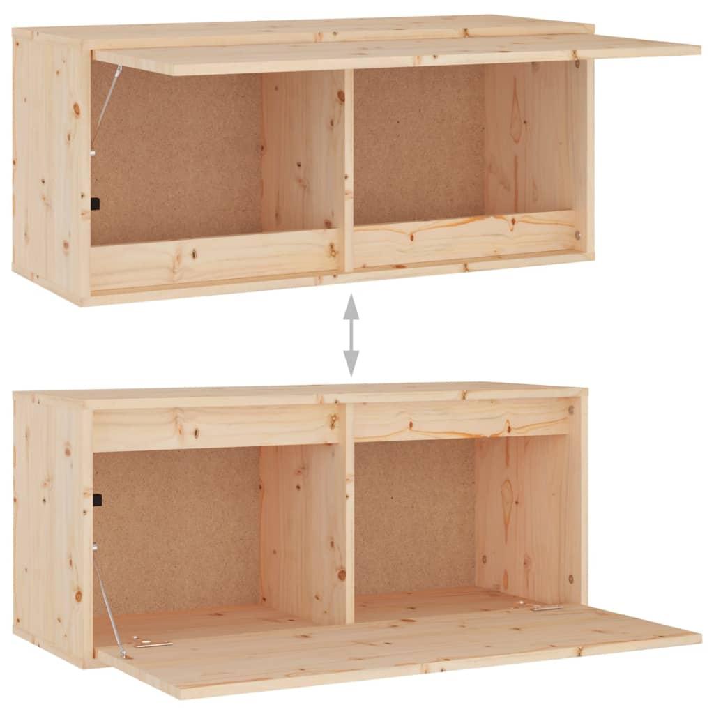 TV Cabinets 8 pcs Solid Wood Pine