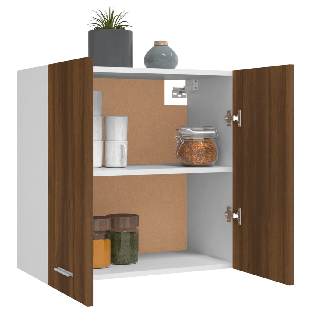 Hanging Cabinet Brown Oak 60x31x60 cm Engineered Wood