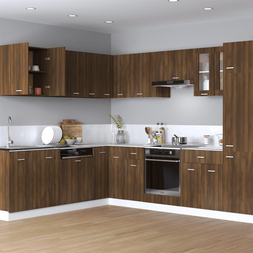 Hanging Cabinet Brown Oak 60x31x60 cm Engineered Wood