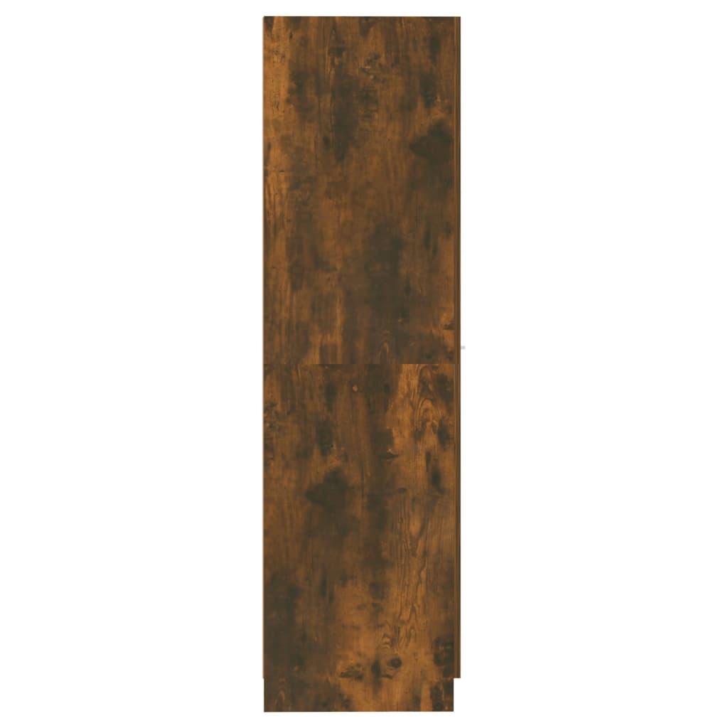 Apothecary Cabinet Smoked Oak 30x42.5x150 cm Engineered Wood