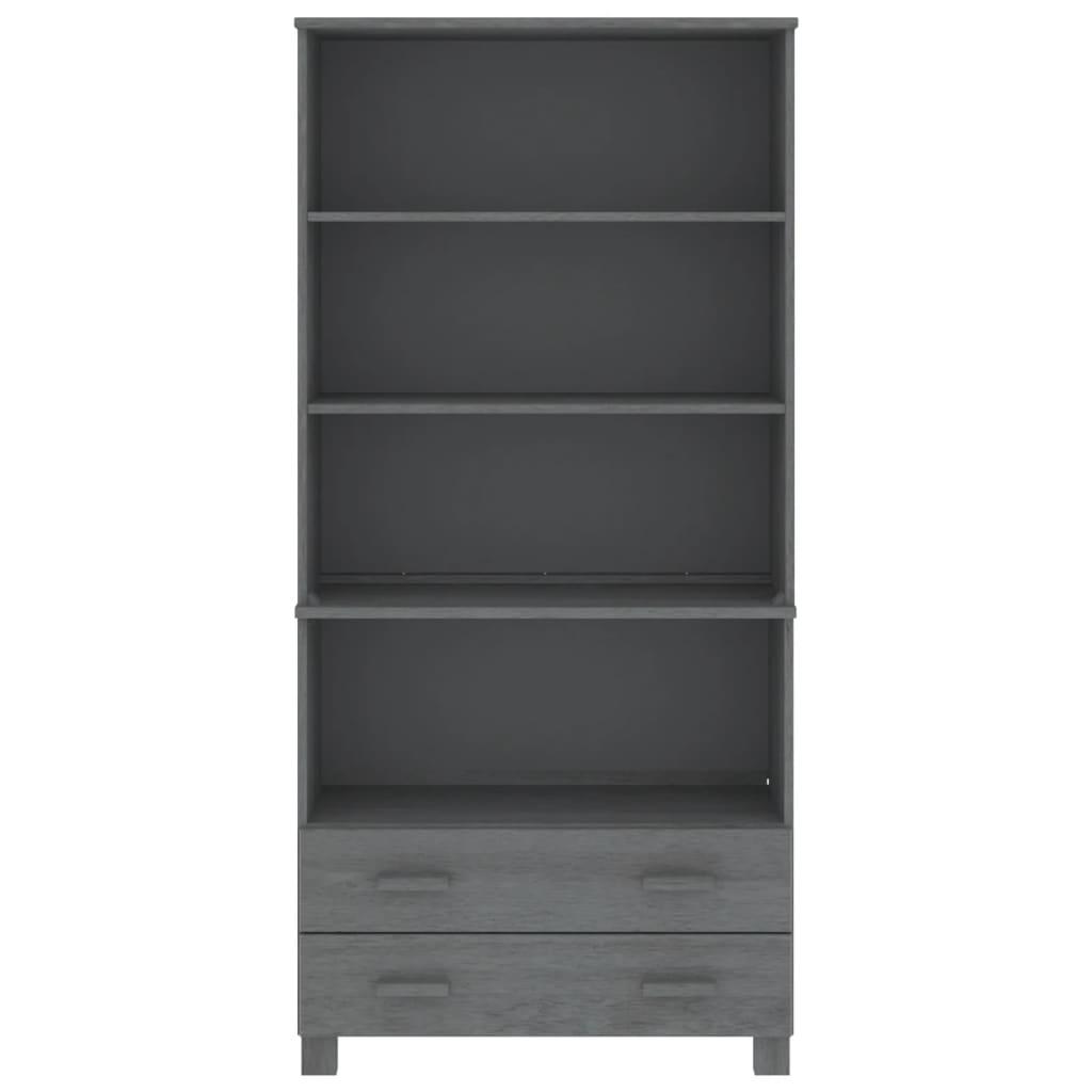 Highboard "HAMAR" Solid Wood Pine Dark Grey