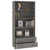 Highboard Solid Wood Pine Light Grey