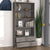 Highboard Solid Wood Pine Light Grey