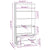 Highboard Solid Wood Pine Light Grey