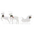 Reindeer & Sleigh Christmas Decoration 100 LEDs Outdoor White