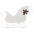 Reindeer & Sleigh Christmas Decoration 100 LEDs Outdoor White