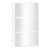 Shoe Cabinet with Mirror 3-Layer High Gloss White 63x17x102.5 cm