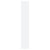 Shoe Cabinet with Mirror 3-Layer High Gloss White 63x17x102.5 cm