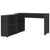 Corner Desk Black Engineered Wood