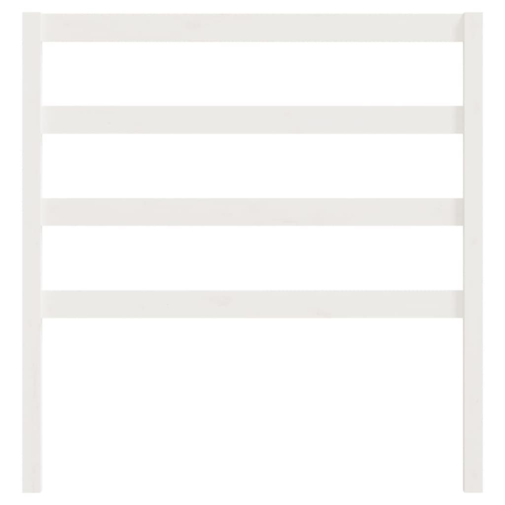 Bed Headboard White 96 cm Solid Wood Pine