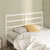 Bed Headboard White 141x4x100 cm Solid Wood Pine