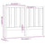 Bed Headboard Black 141x4x100 cm Solid Wood Pine