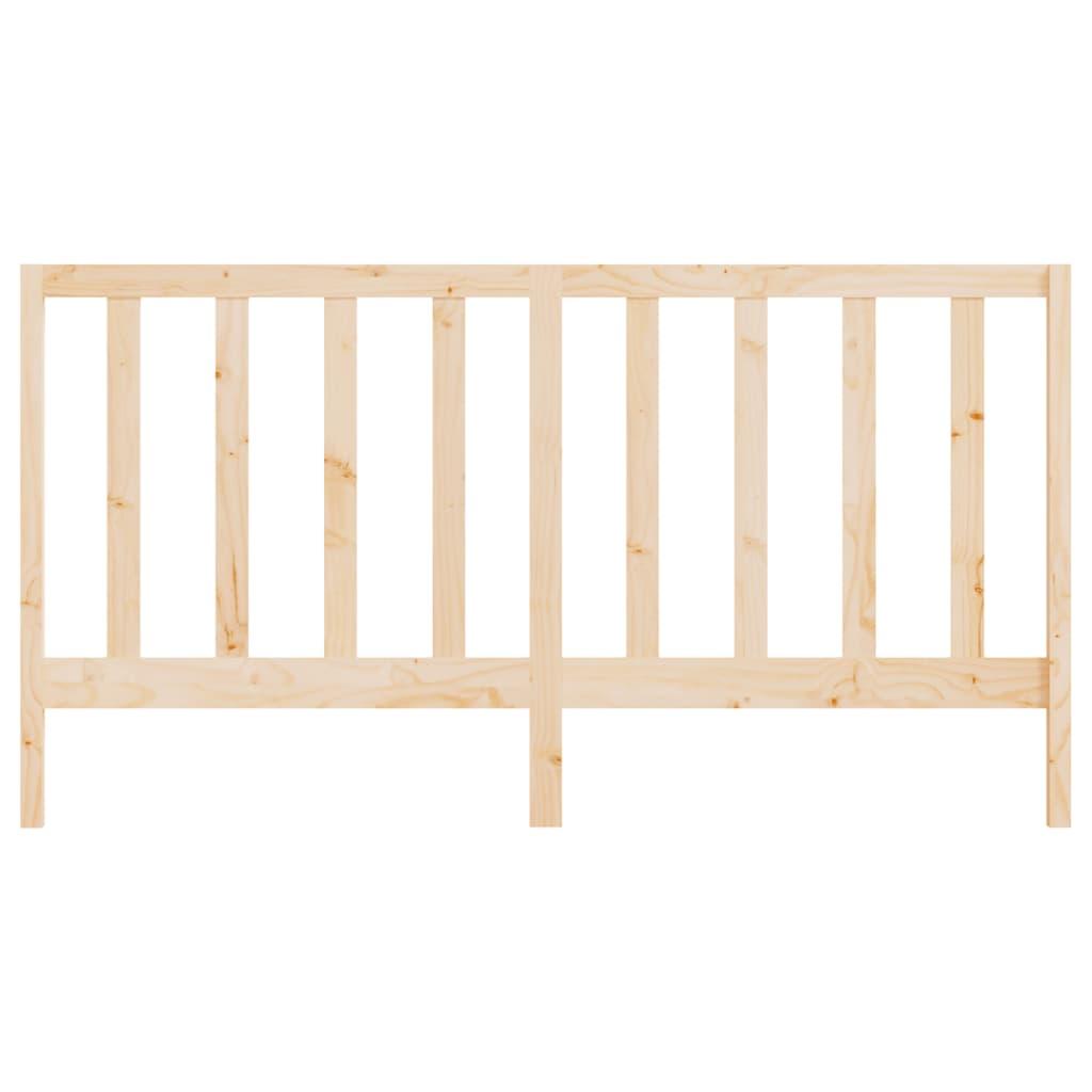 Bed Headboard 186x4x100 cm Solid Wood Pine