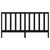 Bed Headboard Black 186 cm Solid Wood Pine