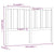 Bed Headboard 156 cm Solid Wood Pine