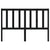 Bed Headboard Black 156x4x100 cm Solid Wood Pine