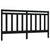 Bed Headboard Black 186x4x100 cm Solid Wood Pine