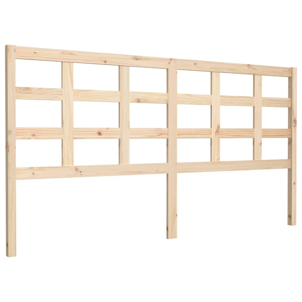 Bed Headboard 185.5x4x100 cm Solid Wood Pine