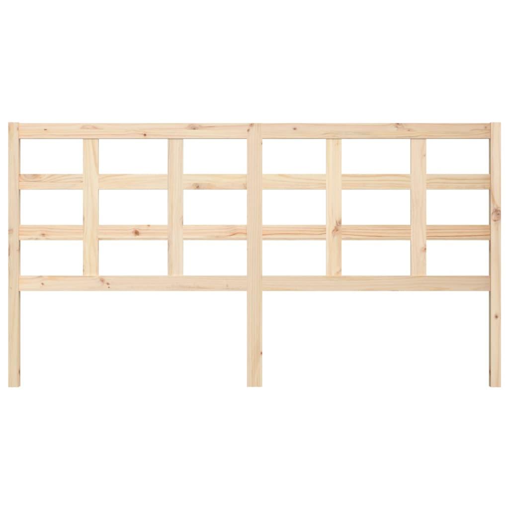 Bed Headboard 185.5x4x100 cm Solid Wood Pine