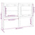 Bed Headboard 140.5x4x100 cm Solid Wood Pine