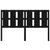 Bed Headboard Black 155.5 cm Solid Wood Pine