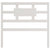 Bed Headboard White 95.5 cm Solid Wood Pine