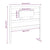 Bed Headboard White 95.5 cm Solid Wood Pine