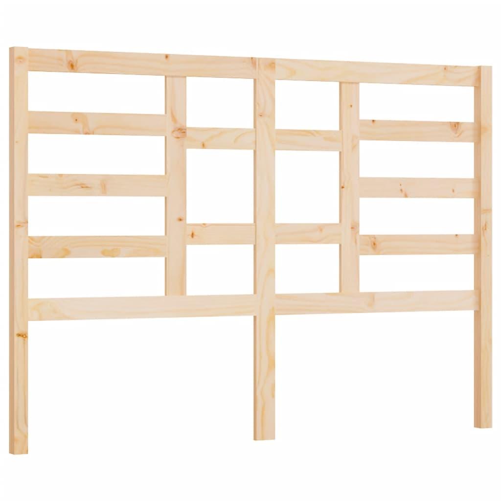 Bed Headboard 141x4x104 cm Solid Wood Pine