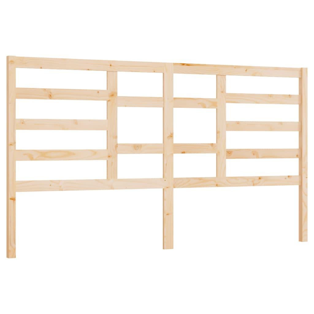 Bed Headboard 186x4x104 cm Solid Wood Pine