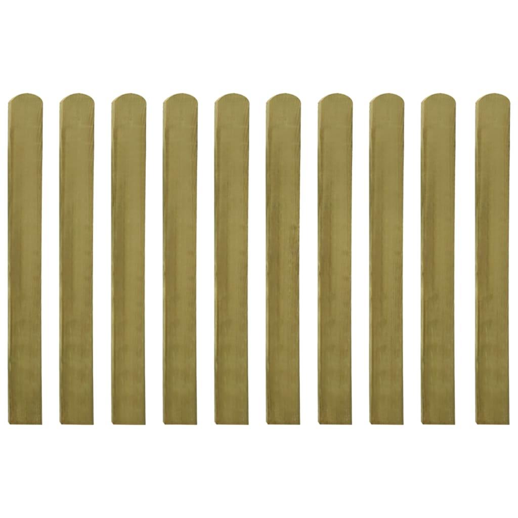 20 pcs Impregnated Fence Slats Wood 100 cm