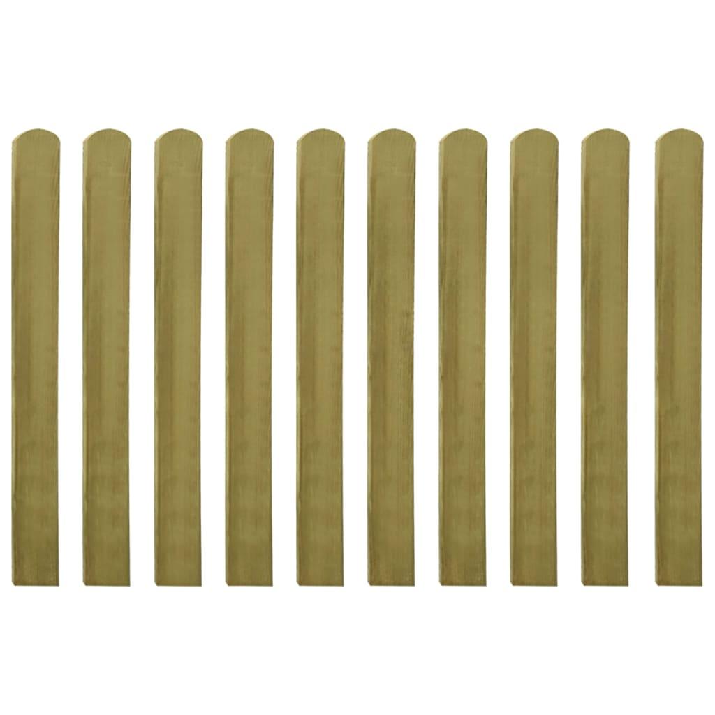 30 pcs Impregnated Fence Slats Wood 100 cm