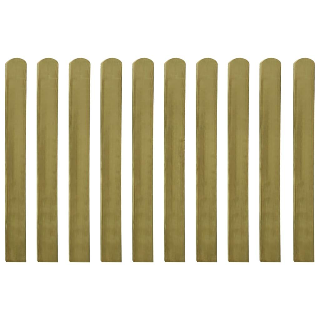 30 pcs Impregnated Fence Slats Wood 100 cm