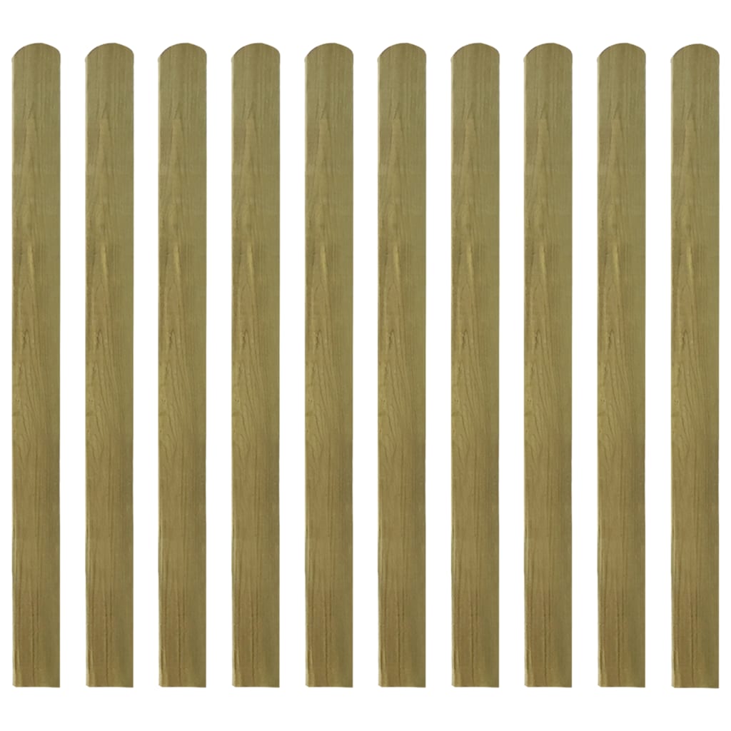 20 pcs Impregnated Fence Slats Wood 120 cm
