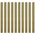 20 pcs Impregnated Fence Slats Wood 120 cm