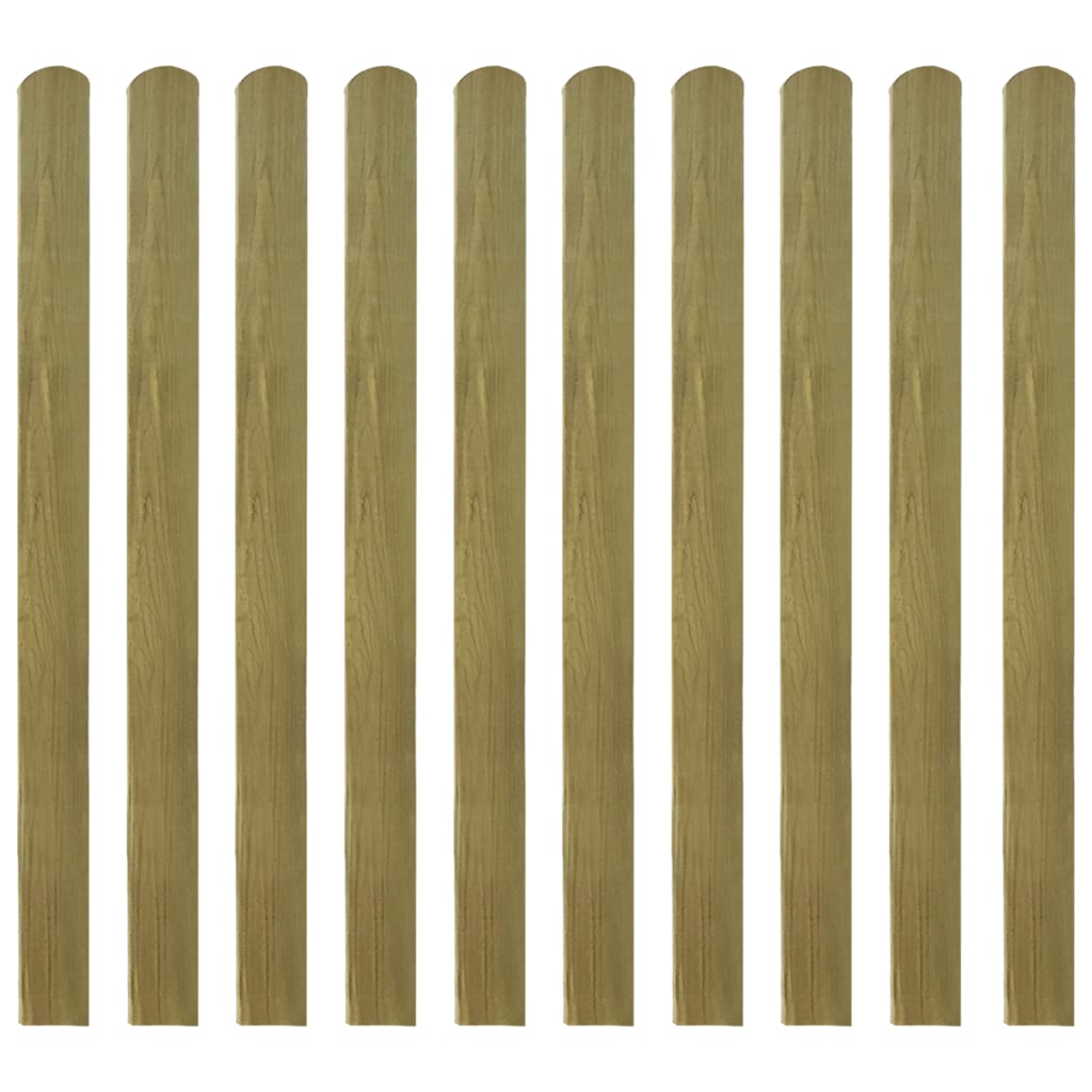30 pcs Impregnated Fence Slats Wood 120 cm