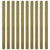 20 pcs Impregnated Fence Slats Wood 140 cm