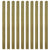 20 pcs Impregnated Fence Slats Wood 140 cm