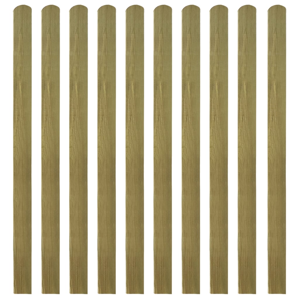30 pcs Impregnated Fence Slats Wood 140 cm