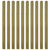 30 pcs Impregnated Fence Slats Wood 140 cm
