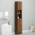 Bathroom Cabinet Brown Oak 32x25.5x190 cm Engineered Wood