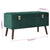 Bench with Storage Compartment Green 80 cm Velvet
