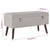 Bench with Storage Compartment Grey 80 cm Velvet