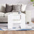 Coffee Table High Gloss White 55.5x55x45 cm Engineered Wood