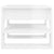 Coffee Table High Gloss White 55.5x55x45 cm Engineered Wood