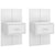 Wall-mounted Bedside Cabinets 2 pcs White